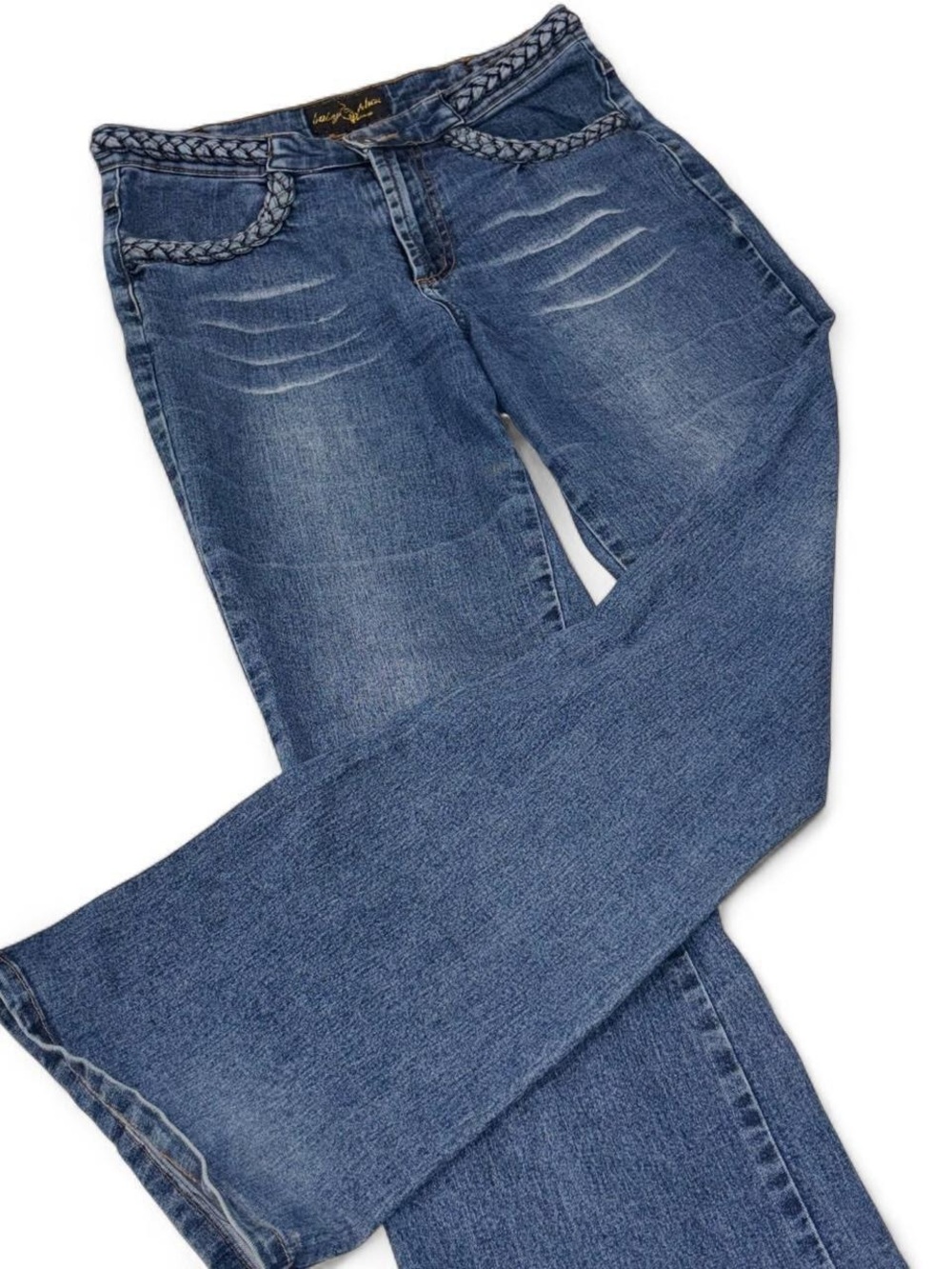 BABY PHAT Y2K Style Medium Wash Low-rise Flared  jeans Size 7